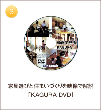 3. 家具選びと住まいづくりを映像で解説「KAGURA DVD」