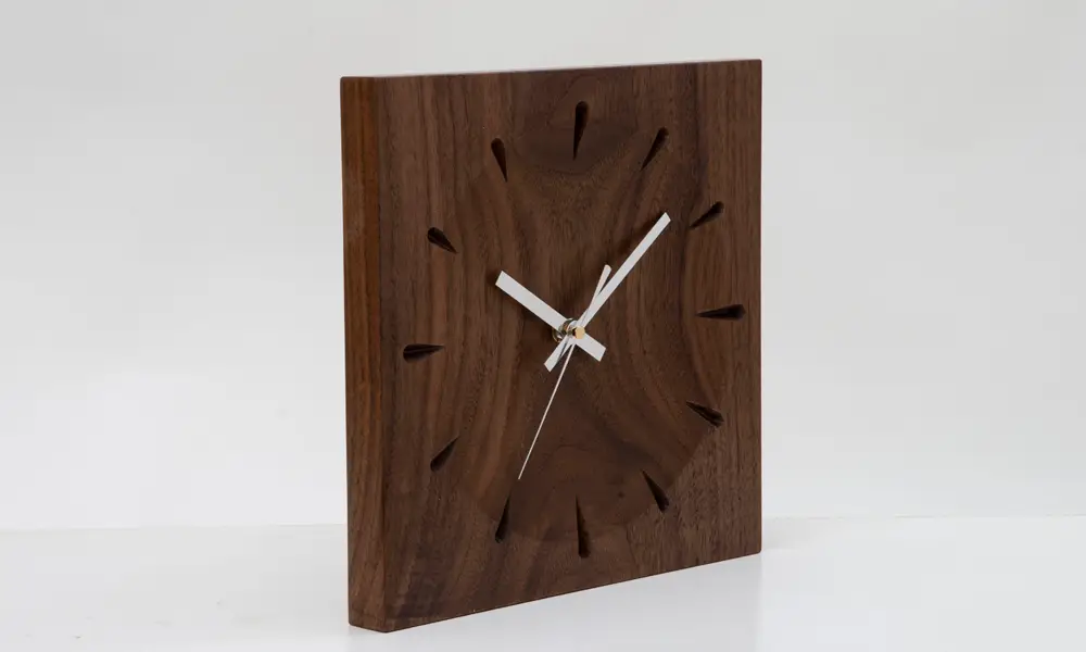 無垢材 時計 ソアレ 角（大）