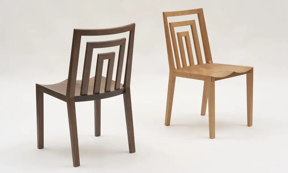 無垢材 チェア <br>ダン（板座）