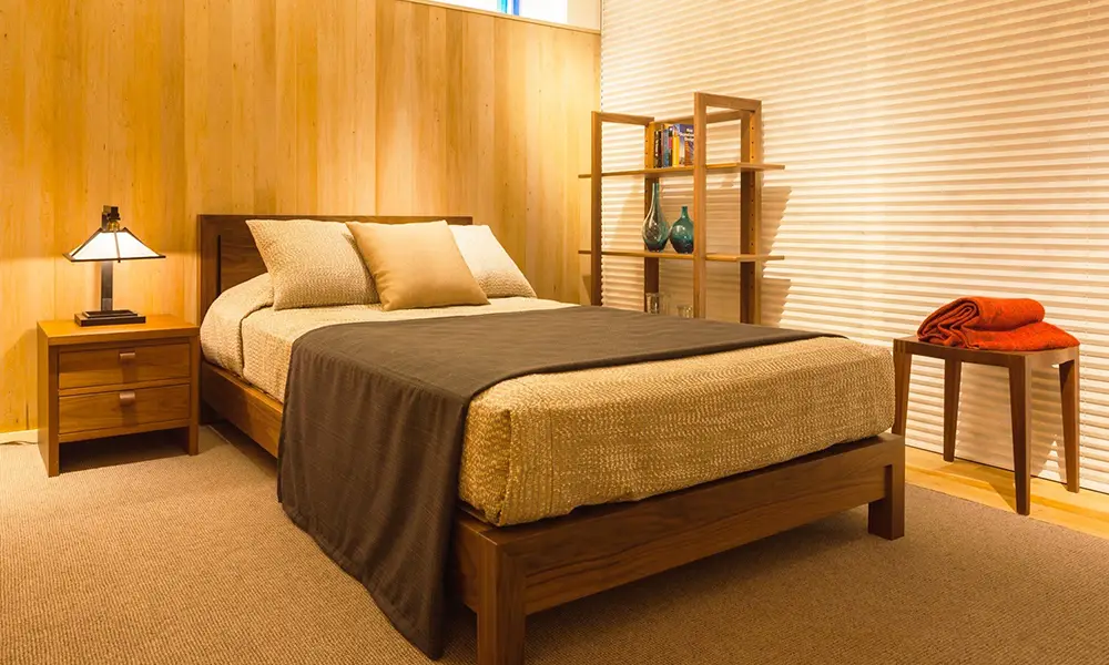 無垢材 ベッドフレーム <br>ダン