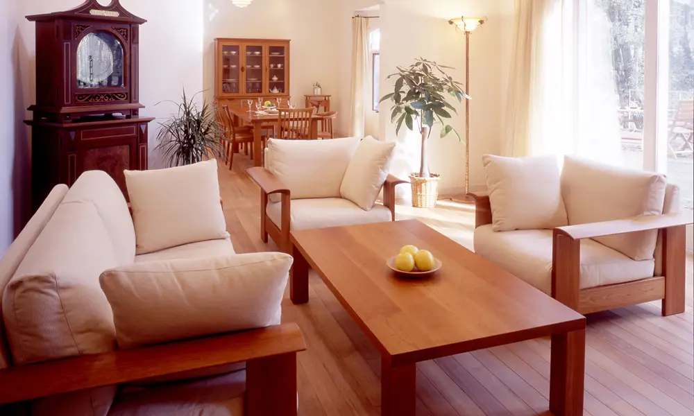 無垢材 スクエアテーブル <br>ピュア