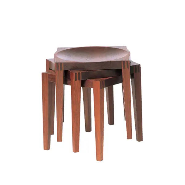 無垢材 スツール ゼン