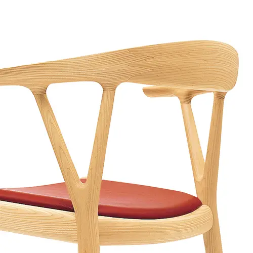 無垢材 Ｖチェア