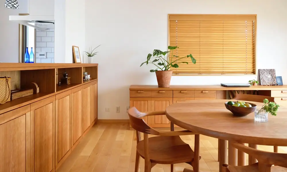 無垢材 ラウンドテーブル <br>ピュア