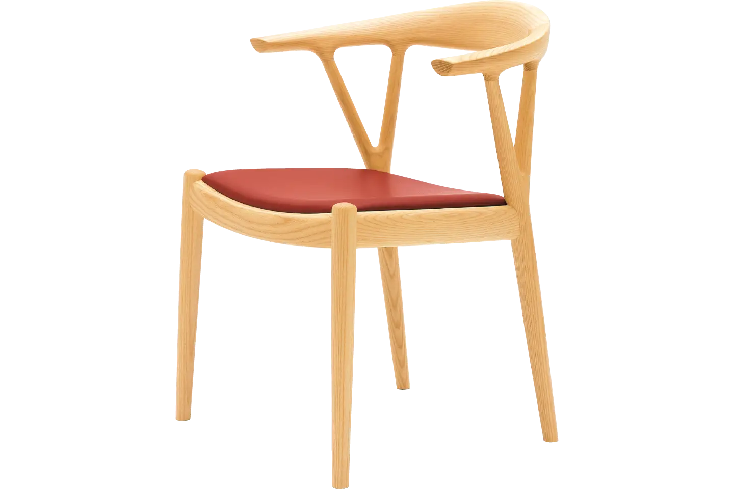無垢材 Ｖチェア