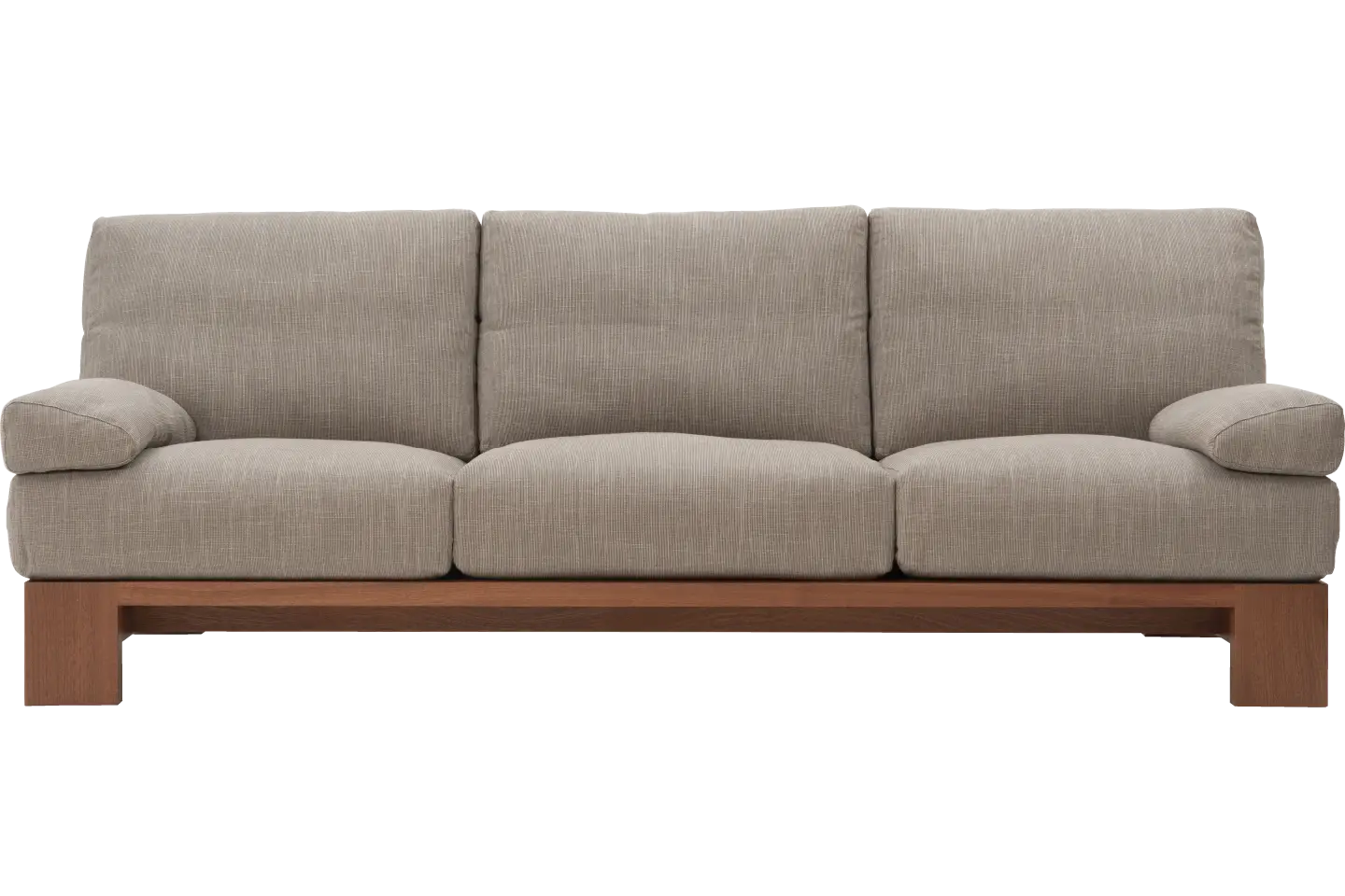 無垢材 アームレスソファ  <br>モデルノ