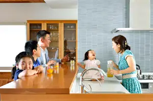 無垢材キッチン 無垢材オーダーボード 赤ちゃん