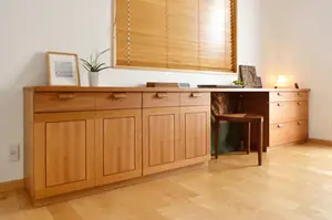 チェリー 無垢材デスク 無垢材チェア  無垢材オーダーボード 無垢材家具