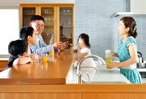 無垢材期オーダーキッチン 無垢材家具