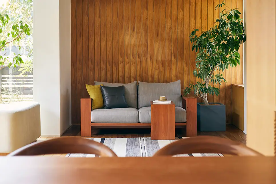 無垢材 ソファテーブル <br>ダン