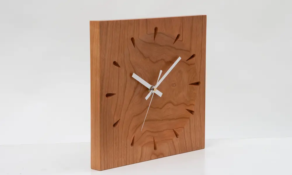 無垢材 時計 ソアレ 角（大）