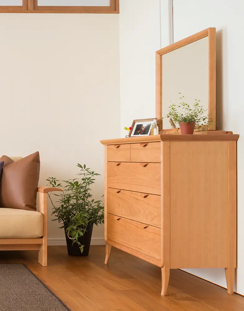 無垢材 スタンドミラー <br>エミネント81 / 51