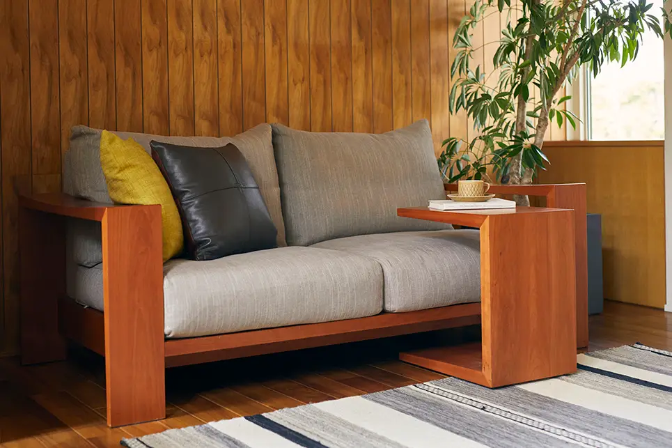 無垢材 ソファテーブル <br>ダン