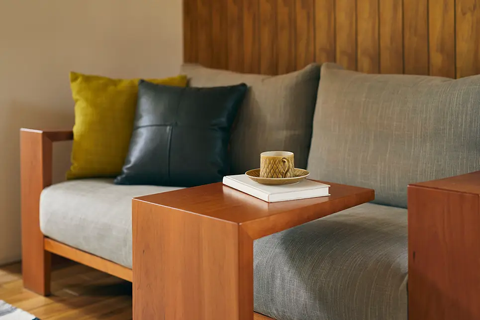 無垢材 ソファテーブル <br>ダン