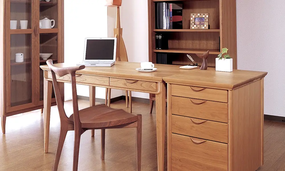 無垢材 デスク <br>エミネント 120