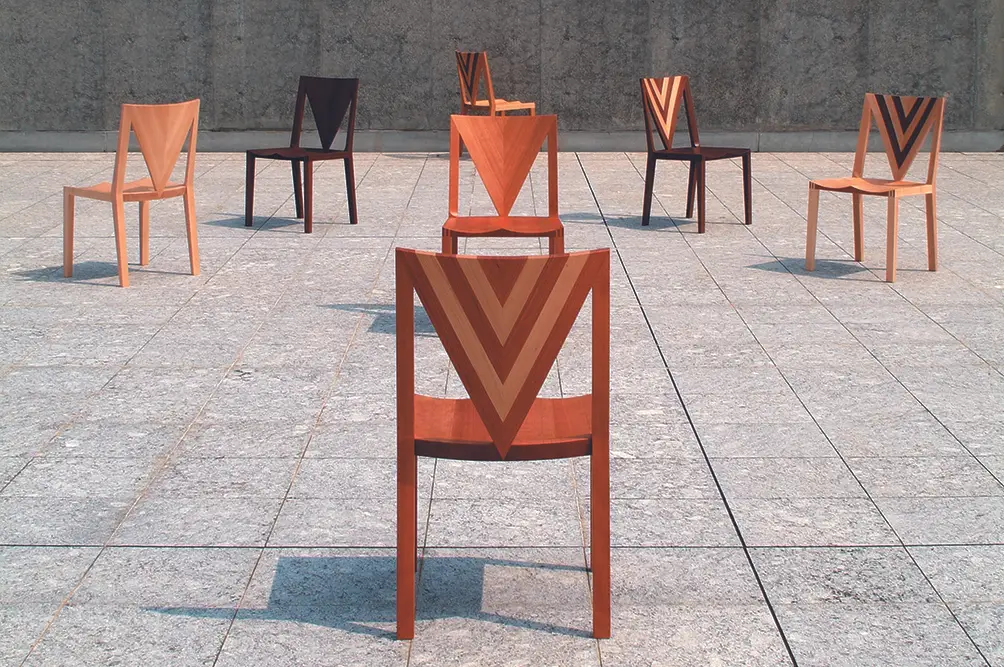 無垢材 Mチェア